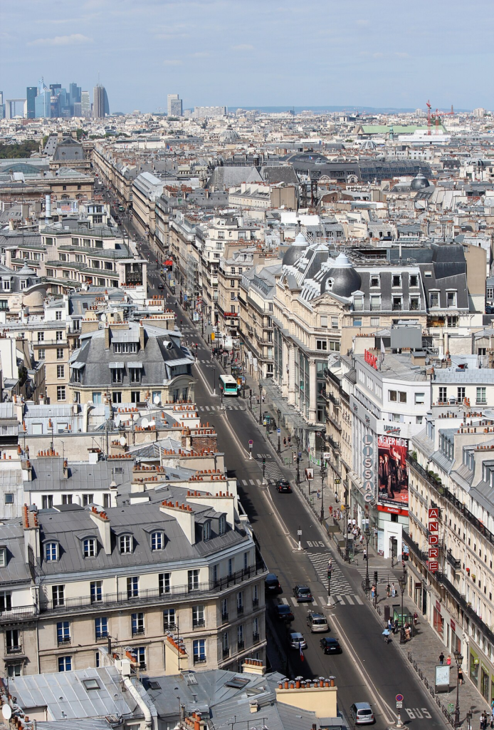 Paris Without Cars What Its Pedestrianisation and Cycling Revolution Actually Changed 1 Aerial view of Rue de Rivoli near Tour Saint-Jacques