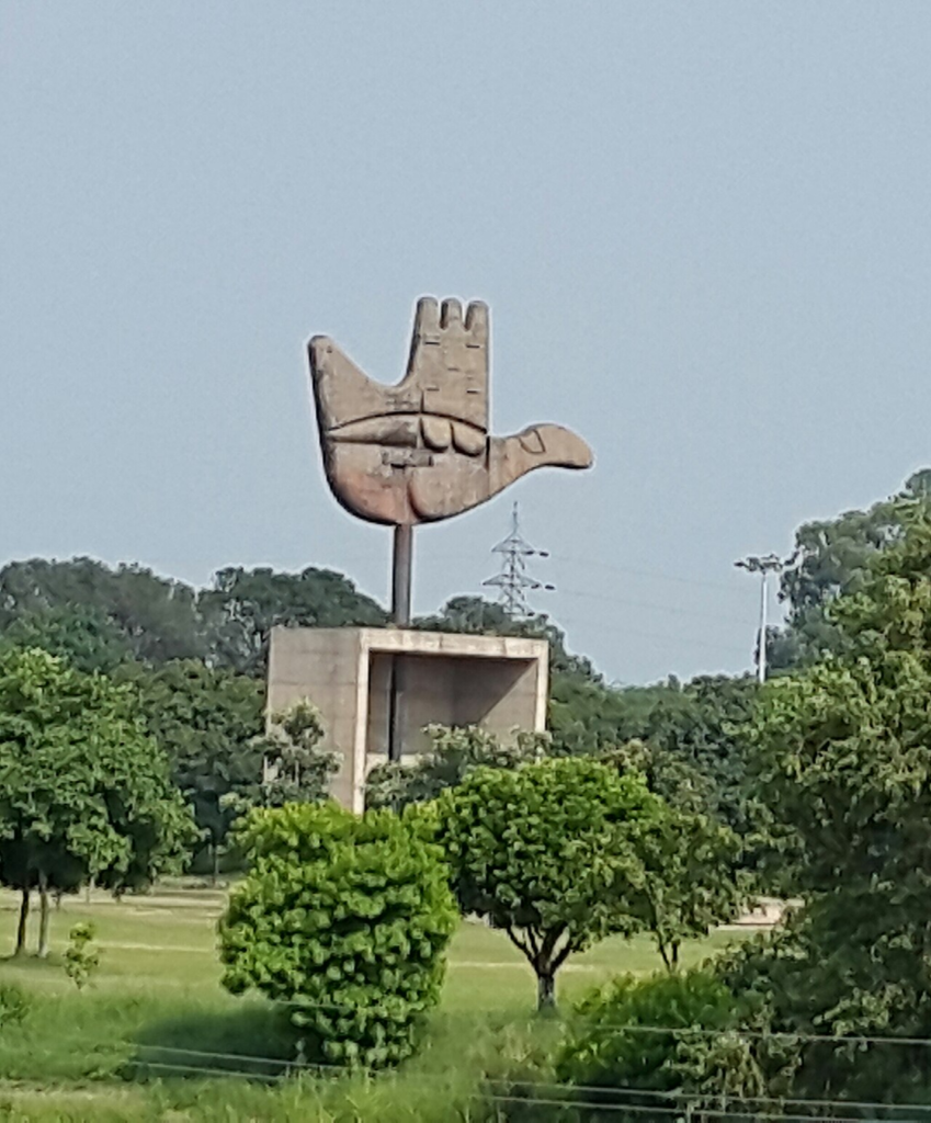 Can Chandigarh Turn 75 Without Losing the Sun, Space and Greenery It Was Built For? 6 The Open Hand Monument within its open landscape setting at the Capitol Complex