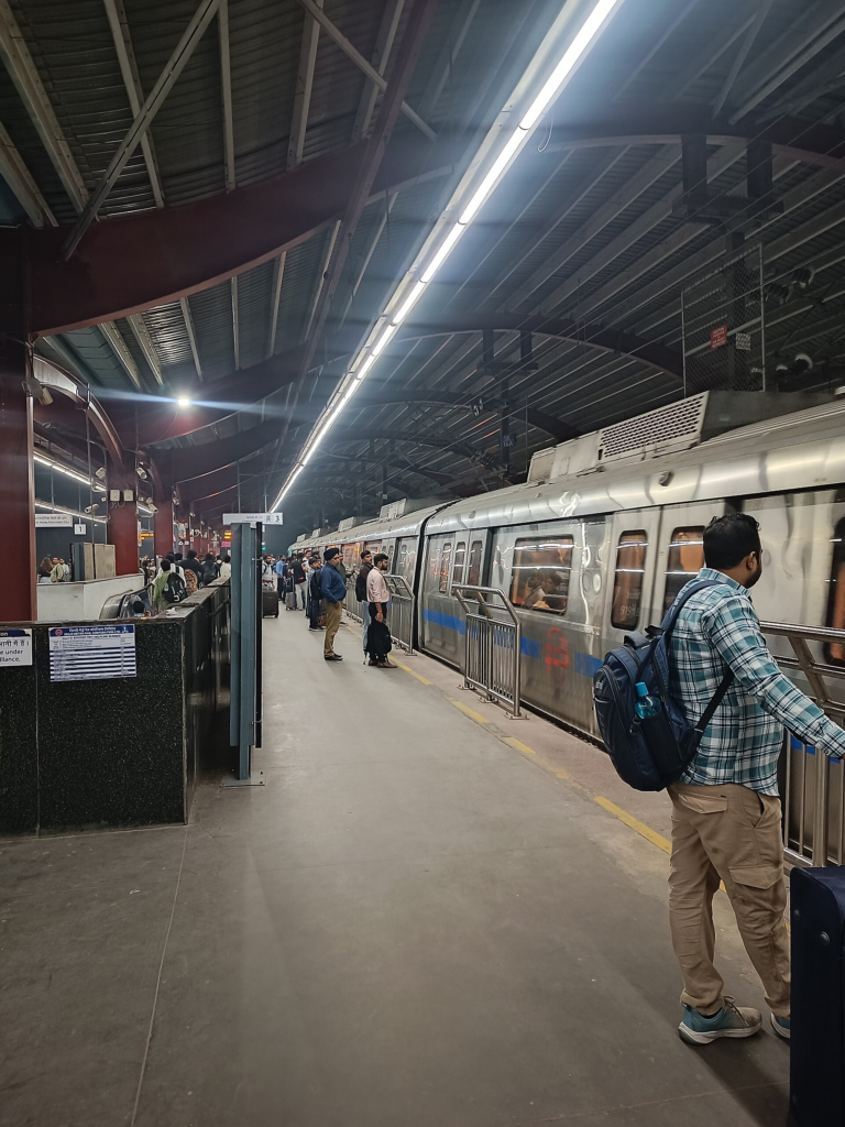 Delhi Metro station, showing the everyday public-transport setting that determines whether housing is functionally well located