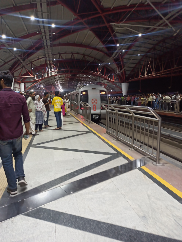 Delhi Metro station and urban access environment