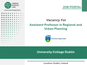 University College Dublin Hiring Assistant Professor in Regional and Urban Planning in Dublin
