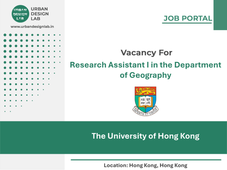 University of Hong Kong Hiring Geography Research Assistant in Hong Kong