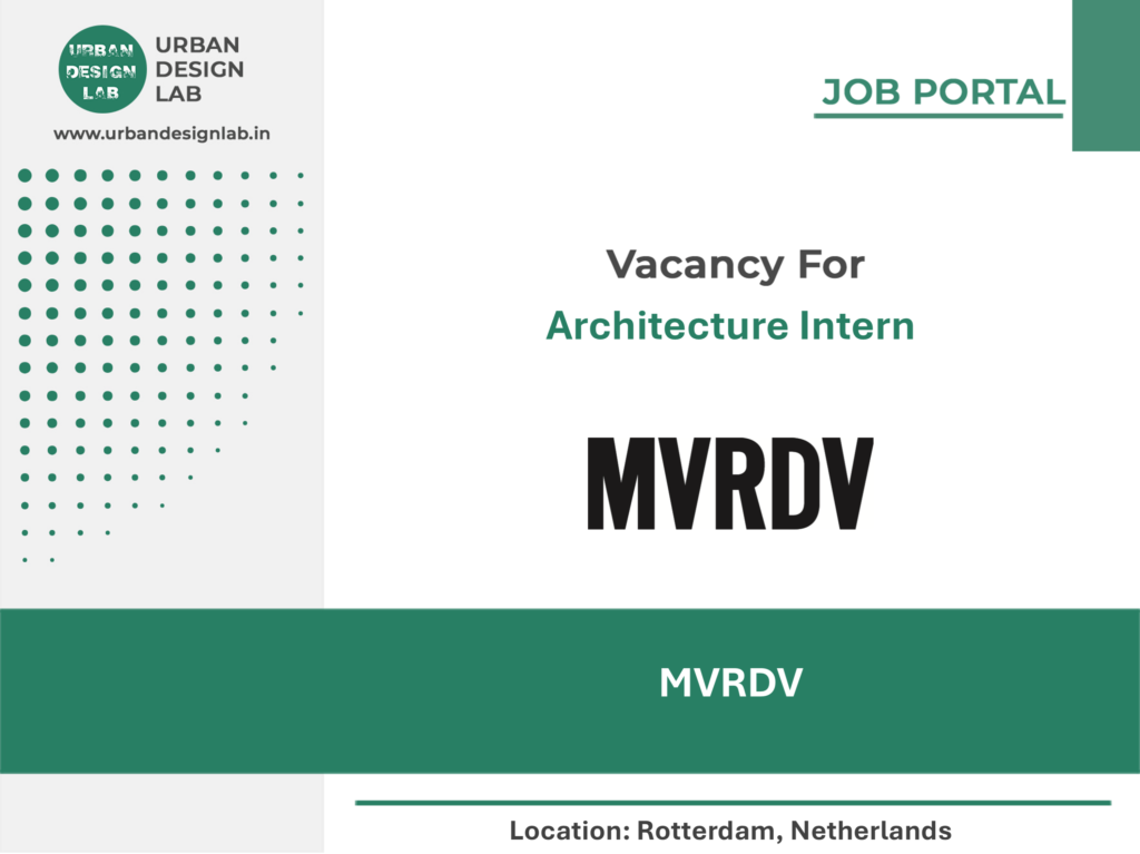 MVRDV Hiring Architecture Intern in Rotterdam