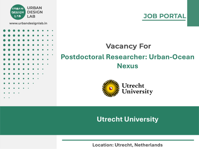 Utrecht University Hiring Postdoctoral Researcher: Urban-Ocean Nexus in Utrecht