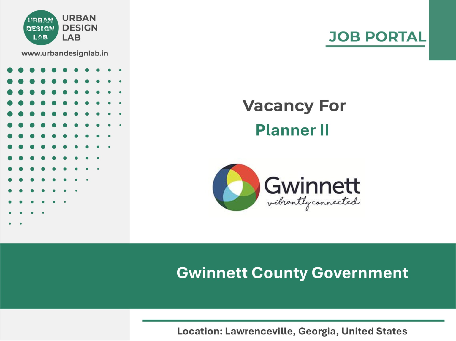 Gwinnett County Government Hiring Planner II in Lawrenceville, Georgia