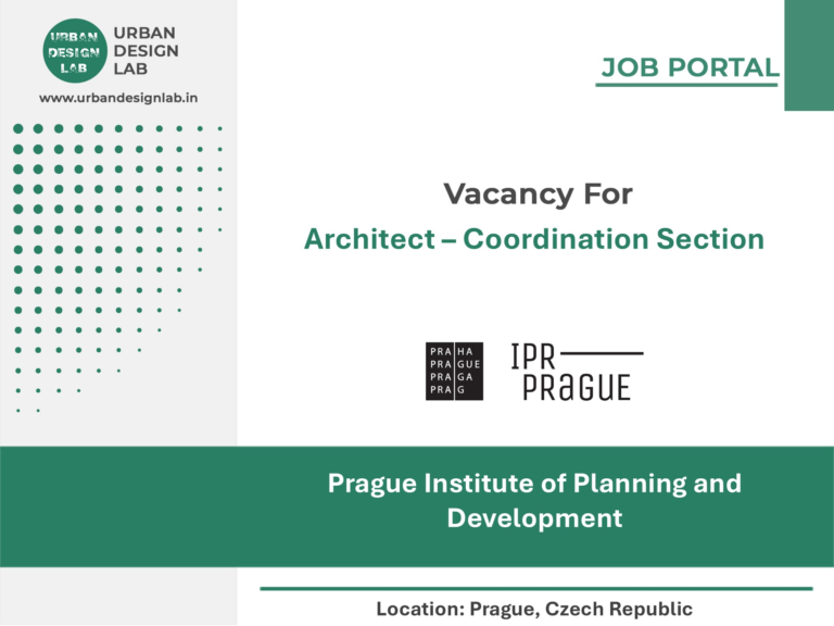 Prague Institute of Planning and Development Hiring Architect – Coordination Section in Prague